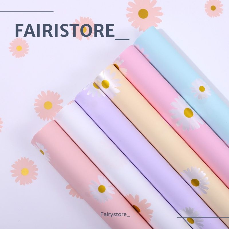 

Kertas Bunga Daisy White Flower Paper Kertas Buket Bunga Wrapping Paper (58×58) — K29