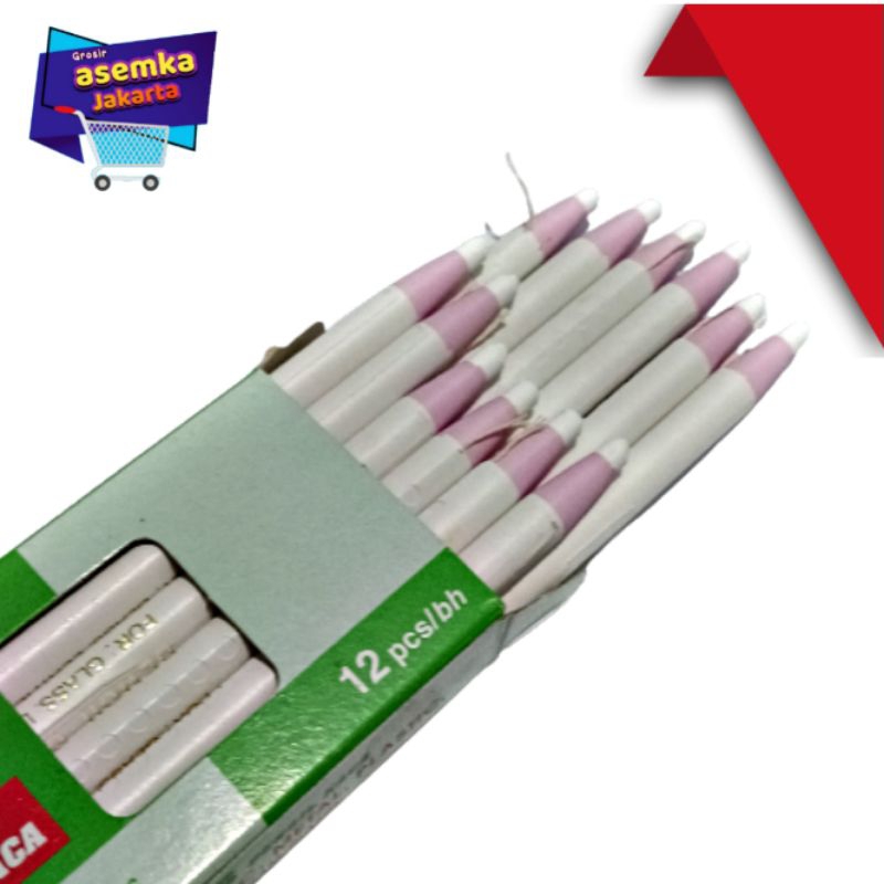 Pencil Glass Pensil Kaca Warna Joyko PG-100 1 lusin 12Pcs