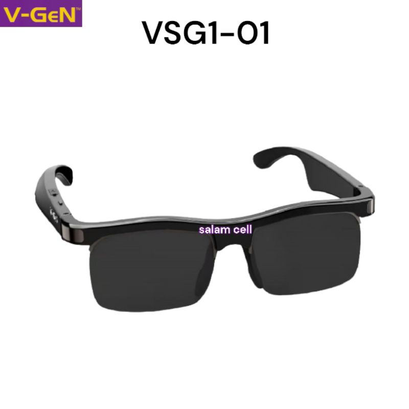 Kacamata Cerdas V-Gen VSG1 01 dengan Headphone Telinga SMART WIRELESS AUDIOEYEGLASSES Original Vgen