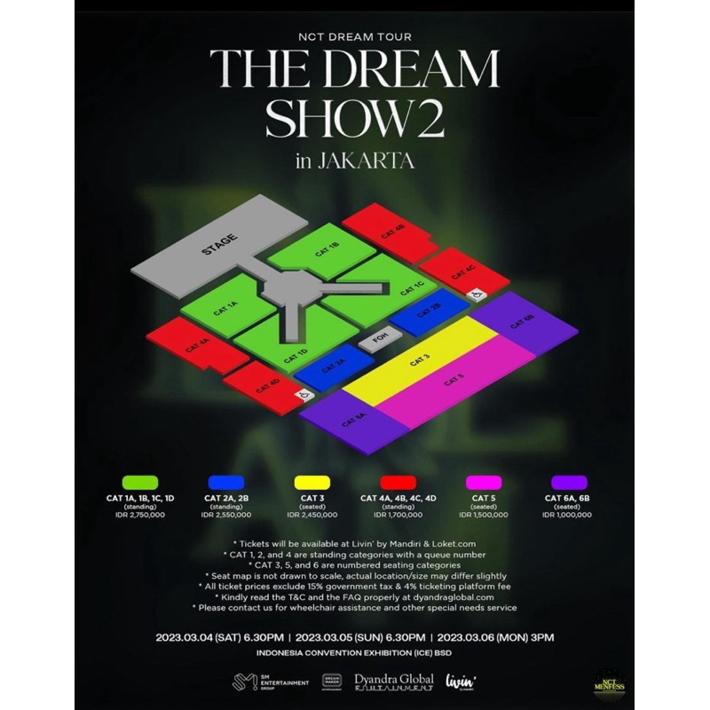 [READY STOCK] WTS TIKET THE DREAM SHOW 2 IN JAKARTA || TDS2 CAT 4D Day 2