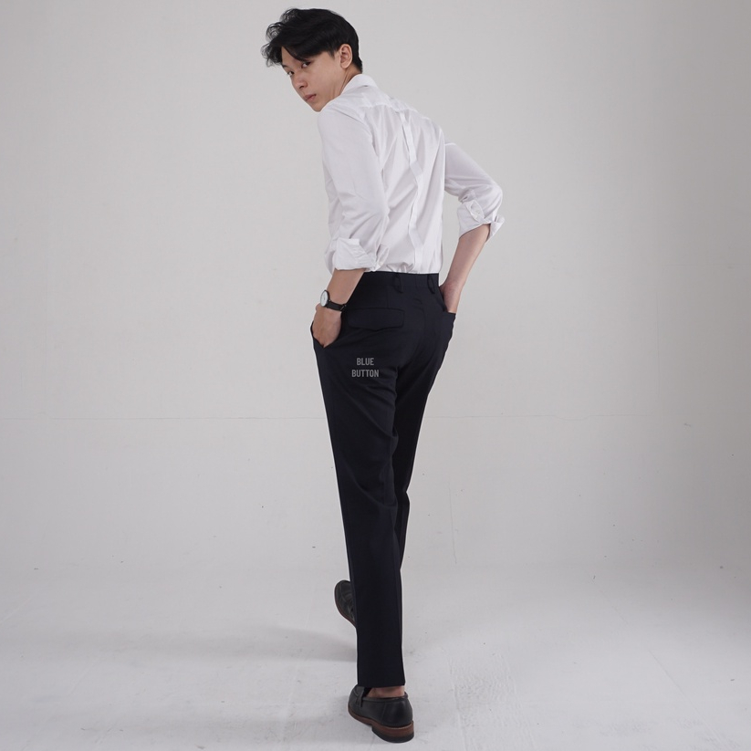 BlueButton Smart Trouser Ankle Pants Supreme - Black