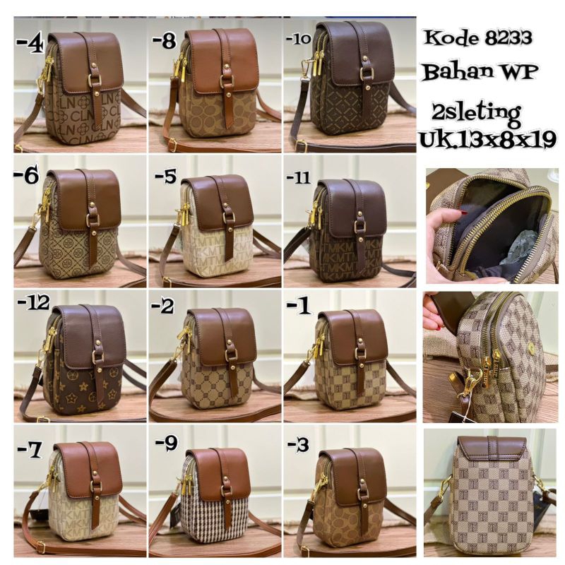 Tas Selempang Hp Fashion Mini Wanita kode 8233 Import