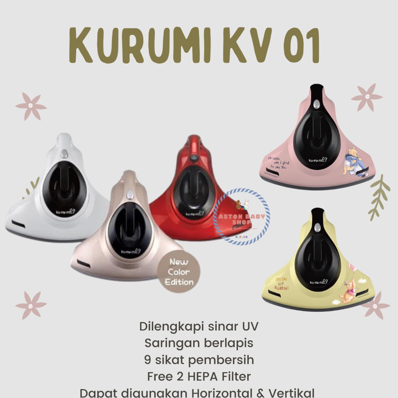 KURUMI KV 01 Disney Kurumi Vacuum Cleaner KV01 UV UPGRADED VERTICAL HORIZONTAL Kurumi Kv01