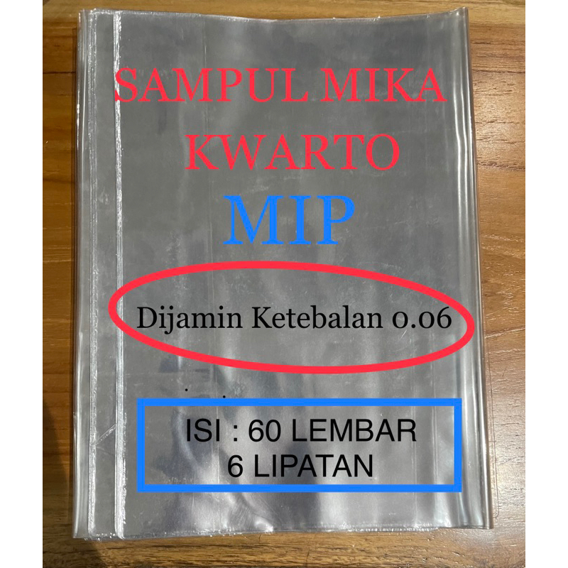 sampul mika bening kwarto/boxy/folio/sampul mika ketebalan 0.06/sampul mika bening murah/sampul buku besar/sampul isi 60 pcs/jual sampul buku mika bening 0.06