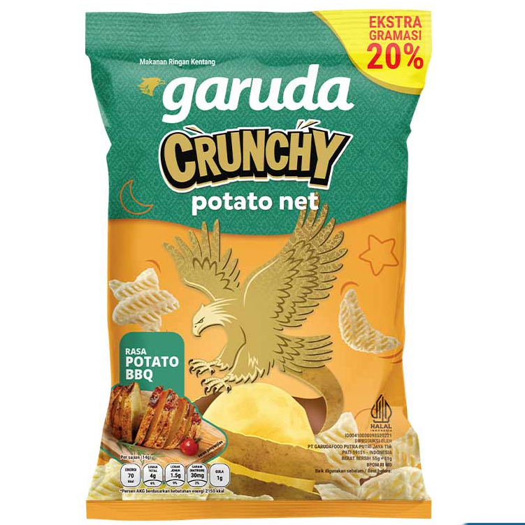 

GARUDA Snack Potato Crunchy Net Potato BBQ Pack 55gr