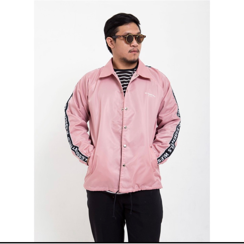 Preloved Jaket Windbreaker Pink W. Essentiels LIKE NEW (UNISEX)