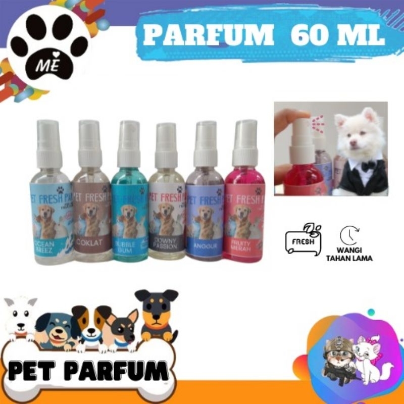 Pet Odor Eliminator &quot;PARFUM FRESH 60ML&quot; Penghilang Bau Badan Hewan