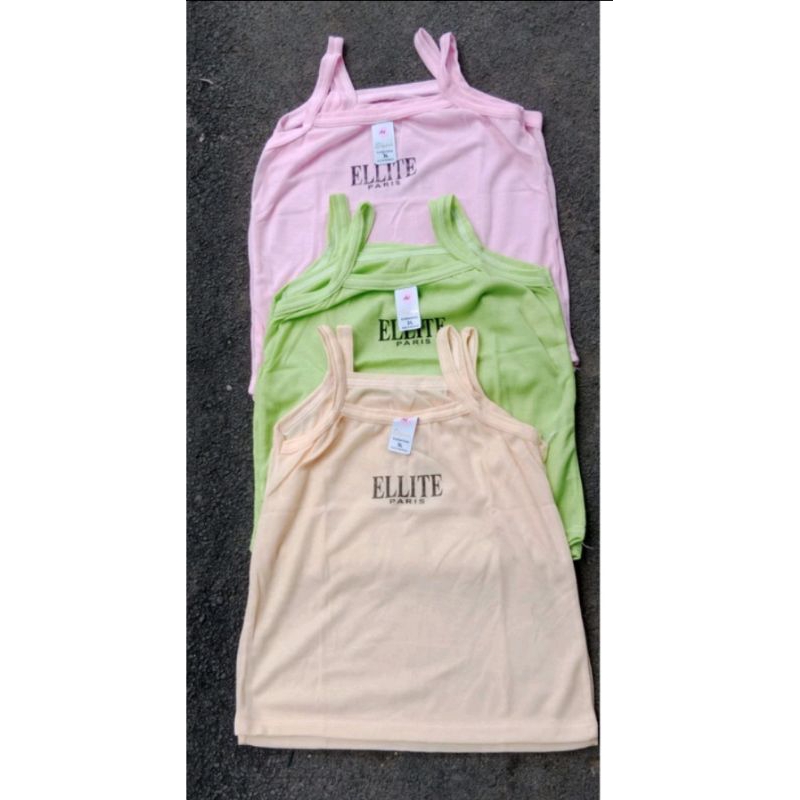 singlet ellit warna anak cwe /1pcs (R²)