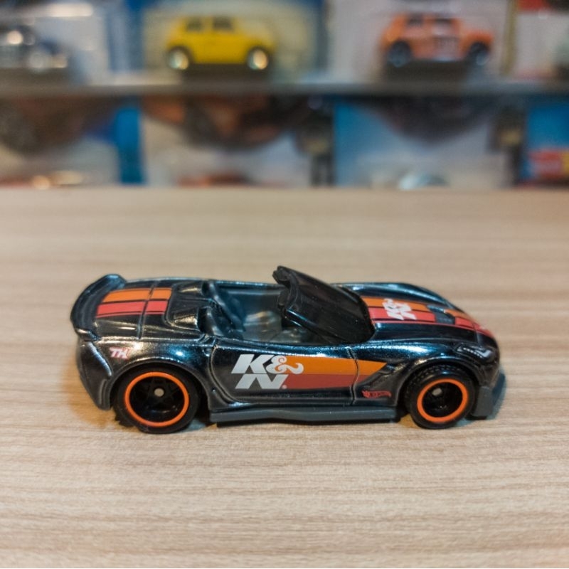 HOT WHEELS CORVETTE C7 Z06 CONVERTIBLE LOOSE - SUPER TREASURE HUNT - THS - STH