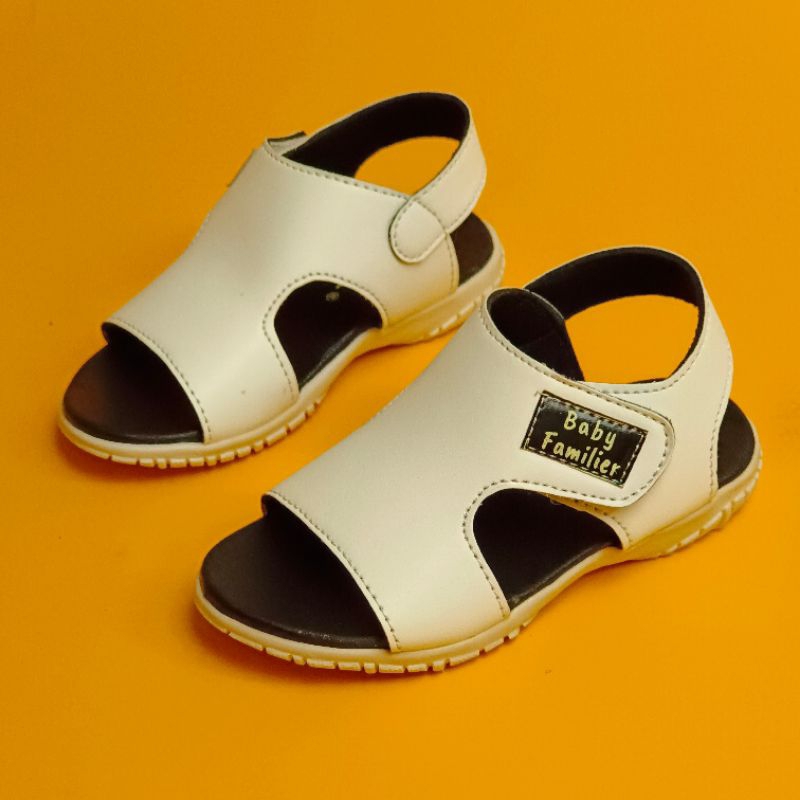 Sandal Let Anak 23-30 Model Kokop Sol Karet Warna Navy (Charlos 01)