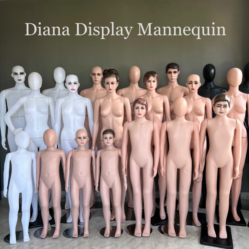 PATUNG MANEKIN BAJU FULLBODY ANAK SD KEPALA BOTAK RAMBUT ALIEN KOMPLIT DENGAN PLAT PLASTIK ATAU BESI