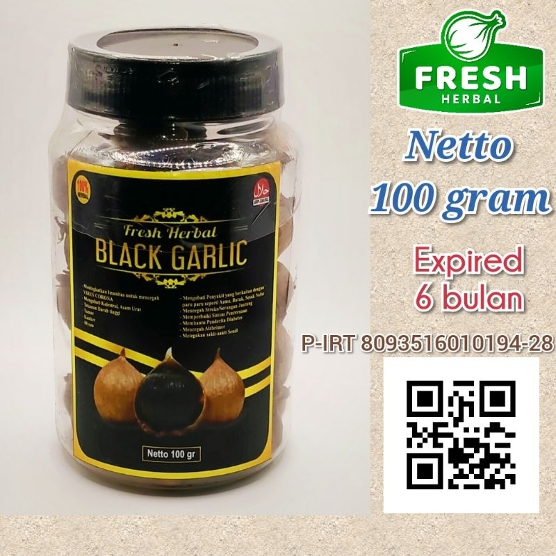 

Black Garlic Botol 100 gr gram Bawang Hitam Tunggal Lanang Paling Murah Obat Herbal Sehat Premium