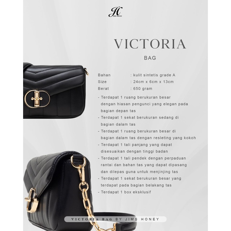 VICTORIA BAG JIMS HONEY / TAS SELEMPANG WANITA/ BISA COD