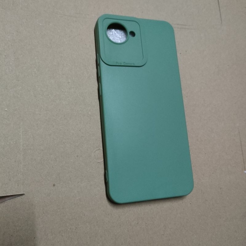 Softcase Realme C30S Silikon Casing Case Macaron Pelindung Pro Camera Finger Print Di Samping