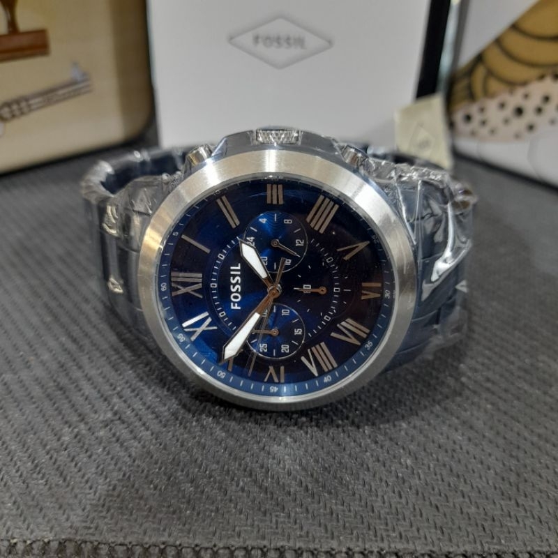 JAM TANGAN PRIA FS-5230 STAINTLESS STEEL BIRU