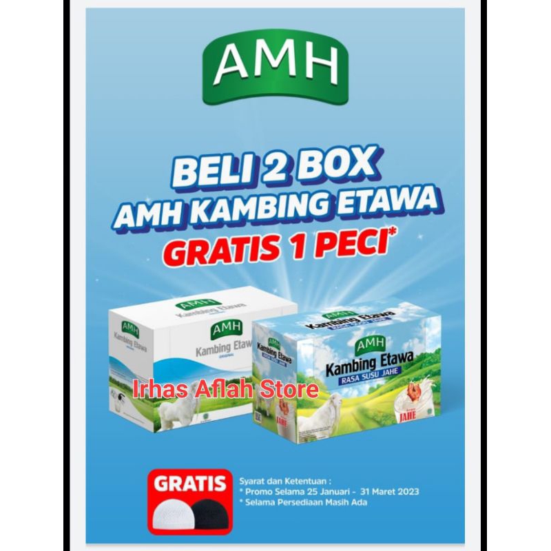 

Susu Kambing Susu Etawa Bubuk AMH Plus Jahe Merah Gratis peci selama persediaan ada