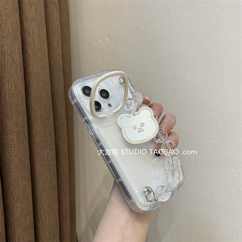 Mirror Bear Softcase Casing Case HP Lucu iphone XS XS Max XR 11 Pro Max 12 Pro Max 13 Pro Max 14 Pro Max