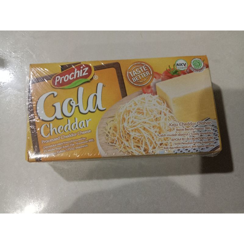 

Keju Gold Cheddar 160gram