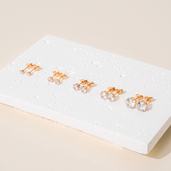 SheLove - Anting Tusuk Titanium Wanita Diamond Gia