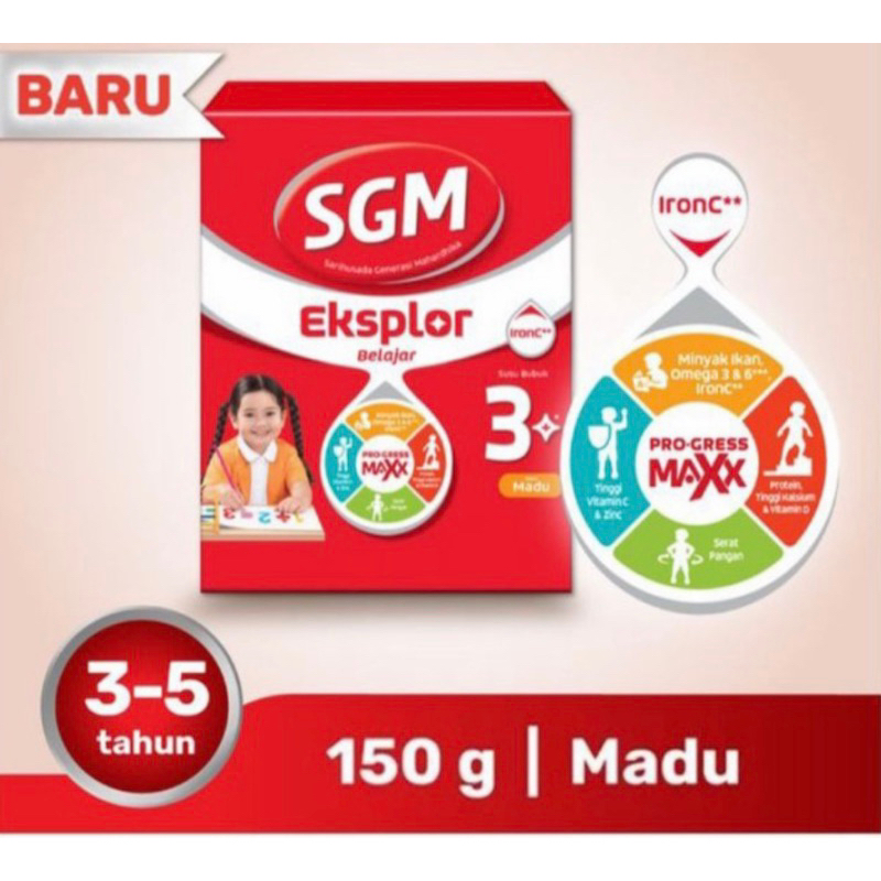 SGM eksplor 3+ 150 gram ( susu nutrisi lengkap anak 3 tahun keatas )