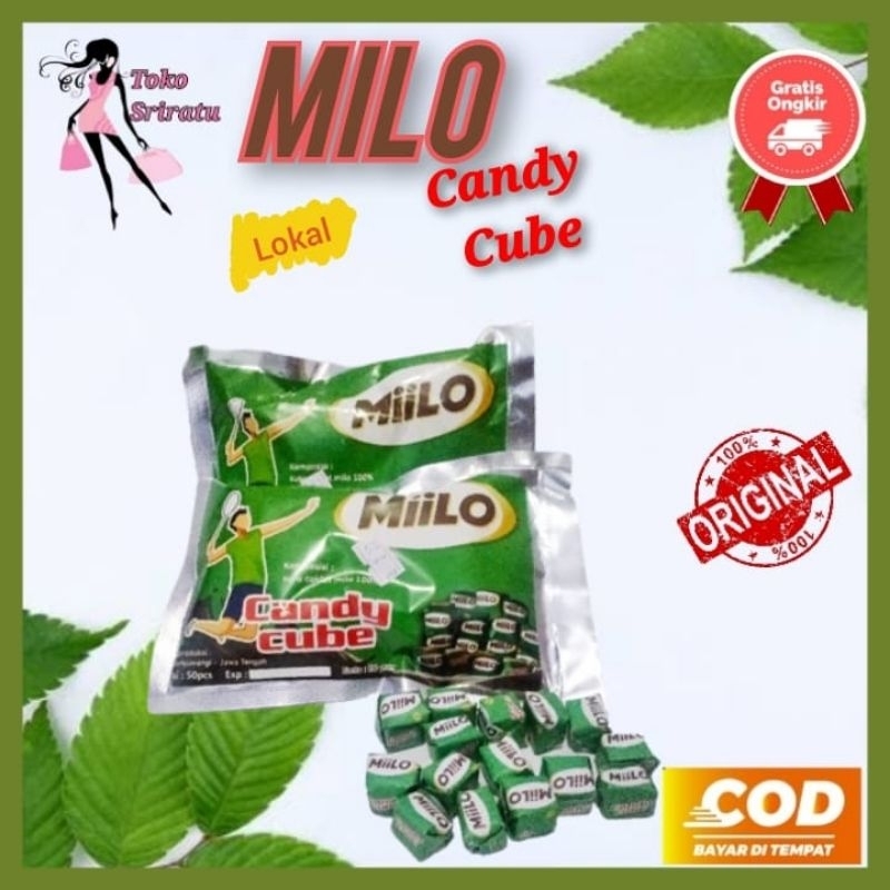 

[LOKAL] Milo Permen Miilo / Milo Candy Cube Lokal Isi 50 Pcs Kemasan Murah