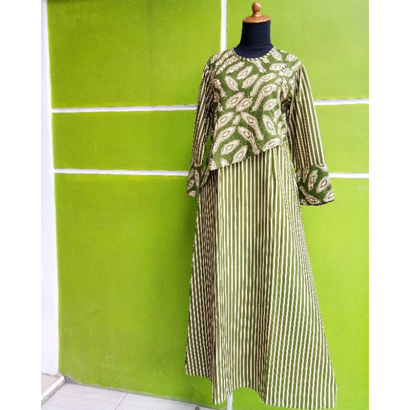 Couple Batik Ayah Anak Hijau by Rayhan Batik