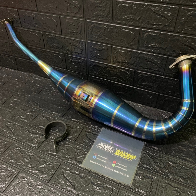 Chamber Perut Knalpot Ninja R SS RR Bluemoon