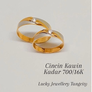 CINCIN KAWIN EMAS KUNING KADAR 700/16K