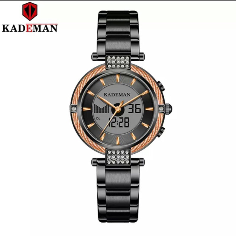 jam tangan double time kademan wanita K9080L water resistand