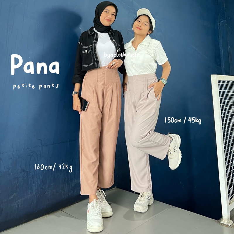 Pana Pants - Ankle Pants - Loose Pants for Petite Girls - Celana 7/8 Bahan Jatuh - Celana Kerja Wanita