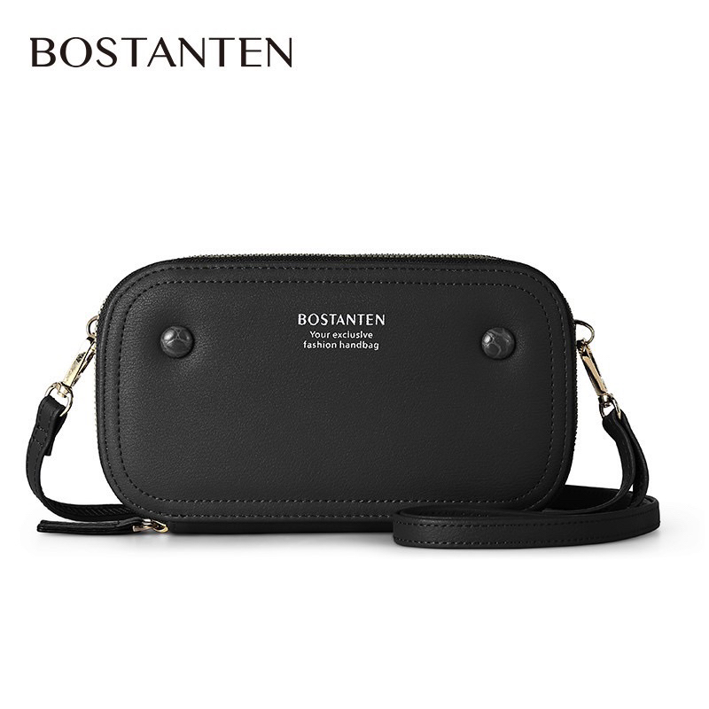 Bostanten Tas Wanita Multifungsi 3in1 Tas Selempang & Pouch HP Hitam
