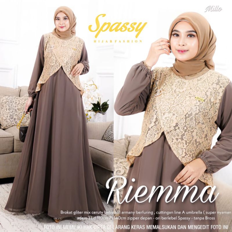 BarangOri|RiemmaBySpassy|GamisKondangan|GamisBrokat