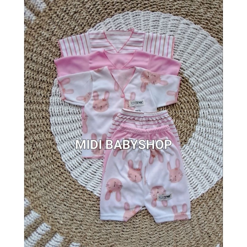 Serian Pink - 18 Pcs Paket Baju Bayi Baru Lahir Paket Newborn Pink Series Pipmim Babywear