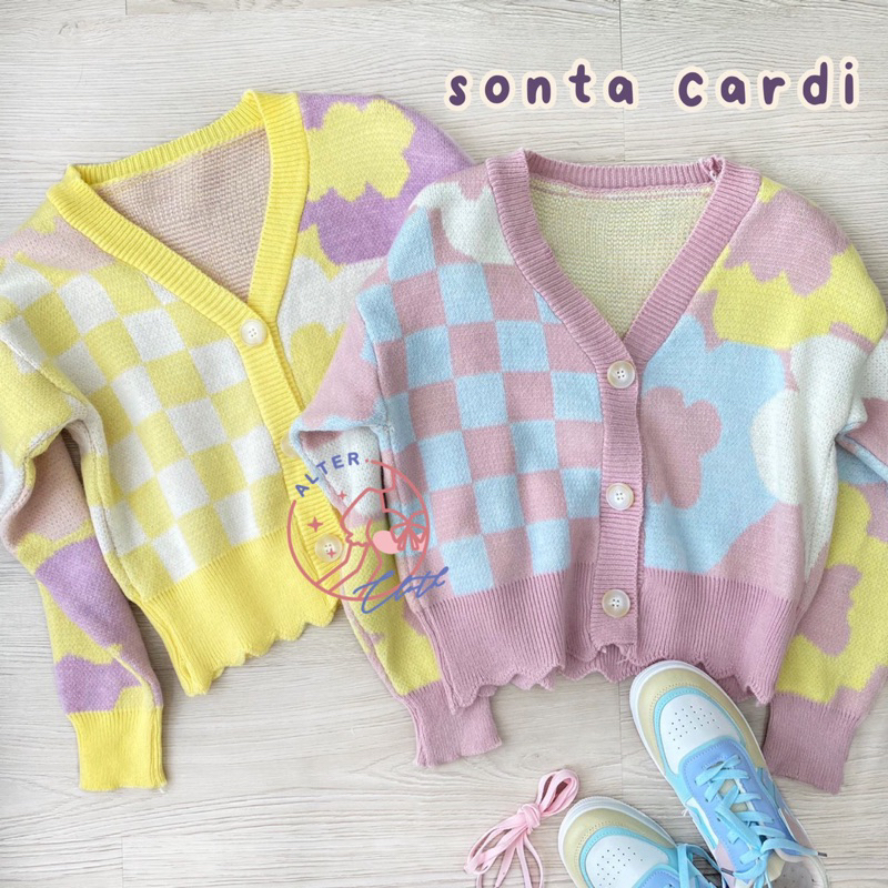 alter.cloth - SONTA CARDI | Atasan Wanita Lengan Panjang Kardigan Korea Premium Knit Rajut Import Fa