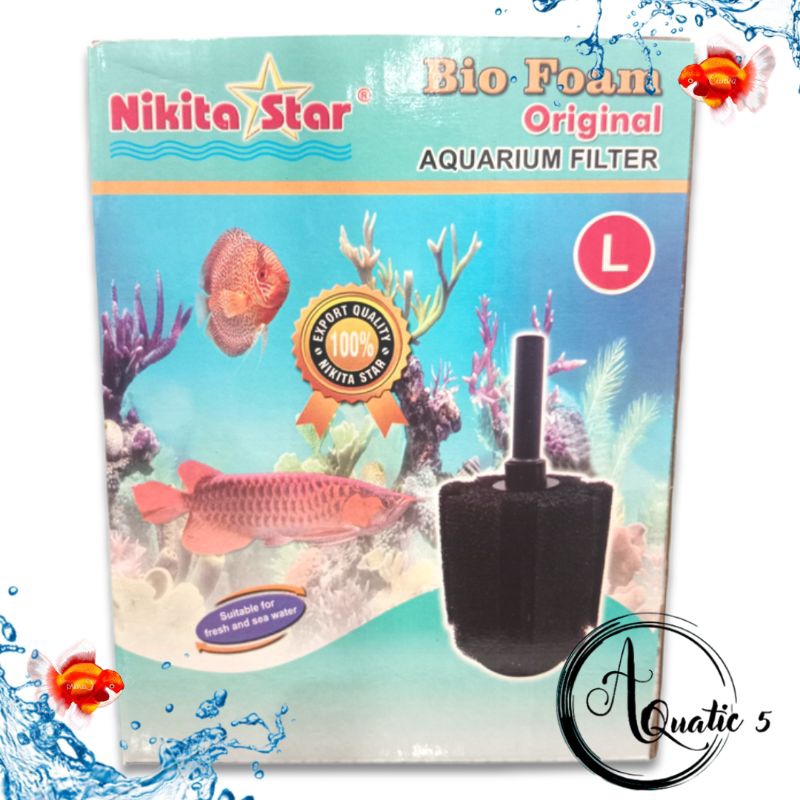 Media Filter mini filter Aquarium Aquascape BIO FOAM / BIO SPONGE NIKITA STAR SIZE L