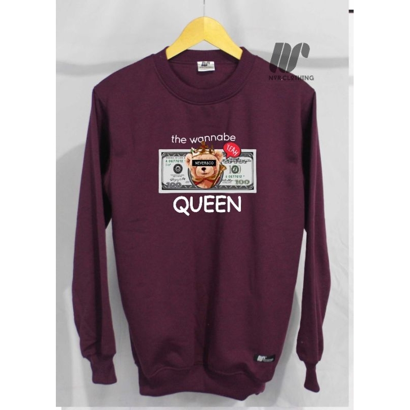 Crewneck basic sweater sablon Original NVR Clothing 03