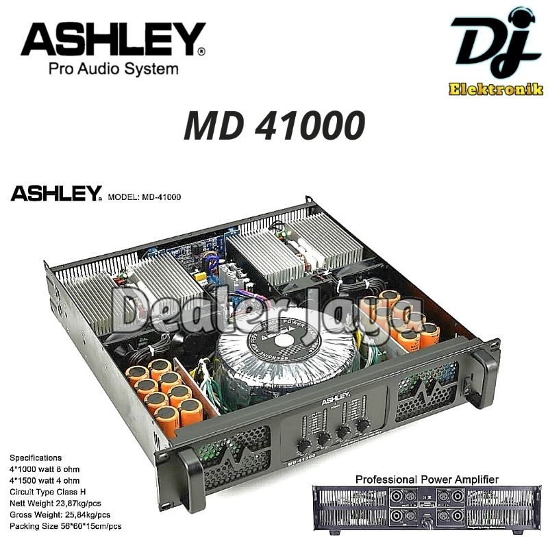 Power Amplifier Ashley MD 41000 / MD41000 - 4 channel