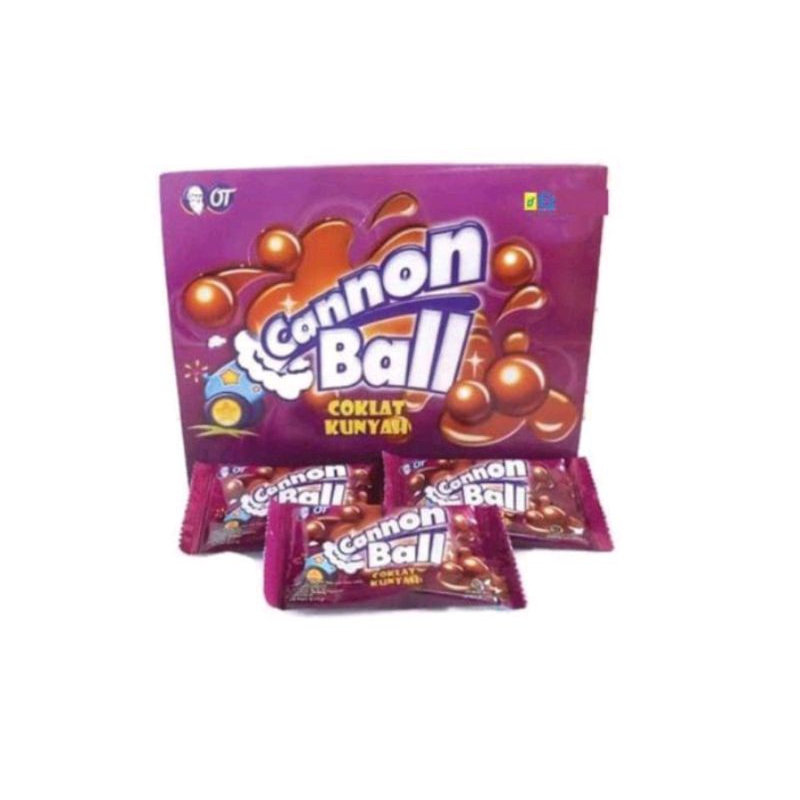 CANNON BALL COKLAT KUNYAH 1 BOX ISI 24 SACHET