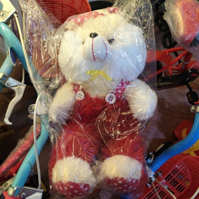 Boneka Kelinci Pakai Baju Rabbit Bulu Halus Lembut Empuk Peluk Kado Pontianak Anak Valentine