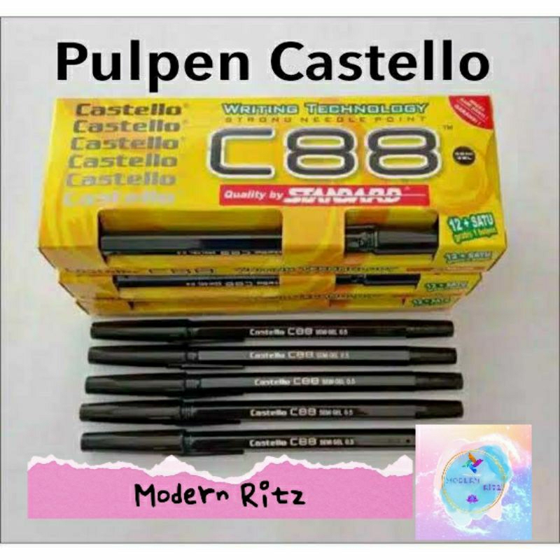 

Pulpen Standar/Pen Standar Castello C88 1 pack (12 lusin)