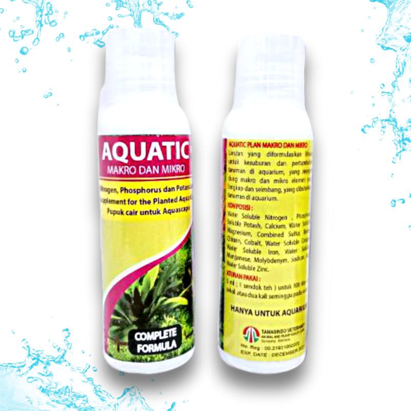 Pupuk Cair Aquascape AQUATIC MAKRO Dan MIKRO 120ml