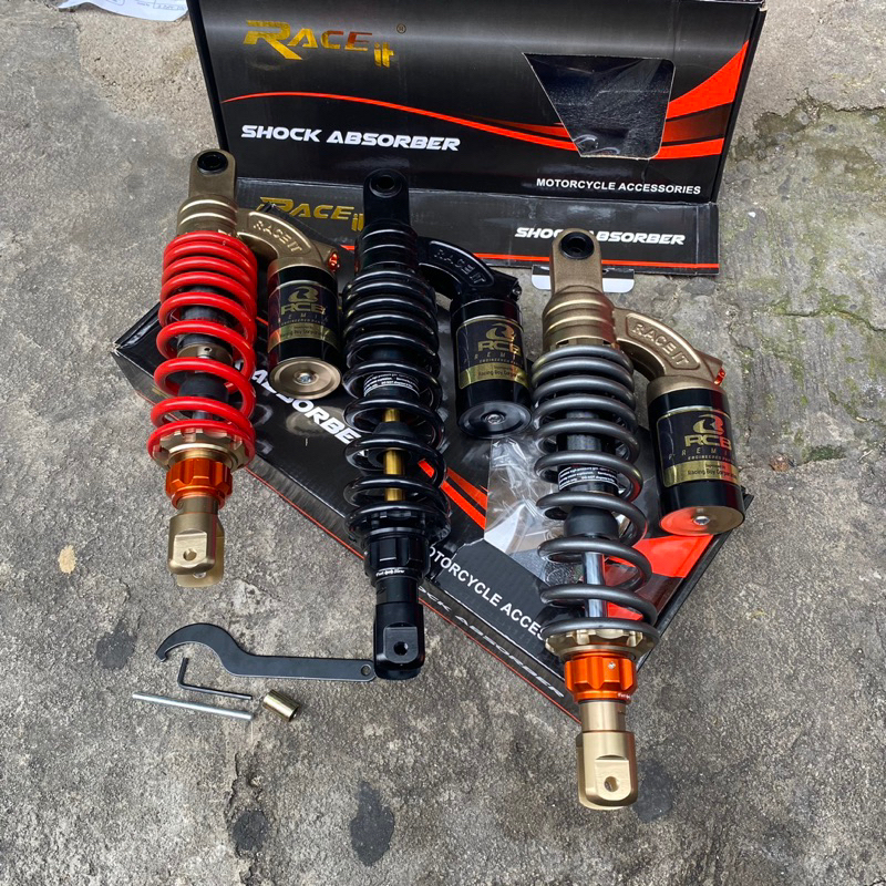 shockbreaker shock tabung race it evo vario 125-150-160 beat scoopy gear genio mio fino mio j soul gt free stiker rcb