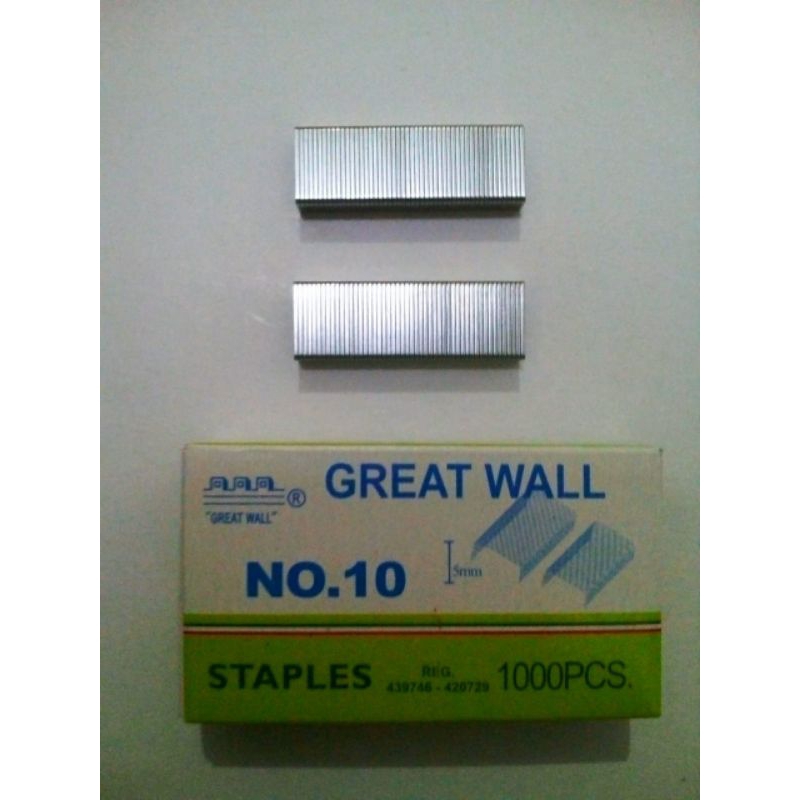 

Isi Staples Great Wall No. 10 ukuran kecil