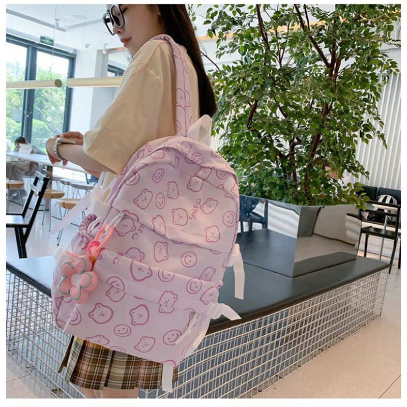 Tas Ransel Wanita Backpack Korea Import 48 + BONEKA