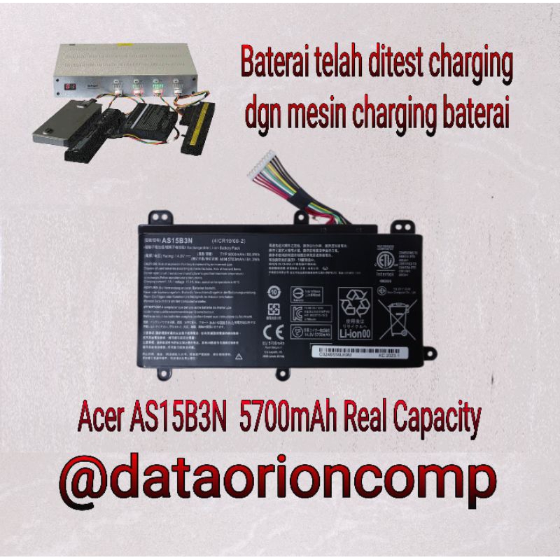 Baterai Battery Acer AS15B3N for Acer Predator 15G9-591 G9-592G G9-593