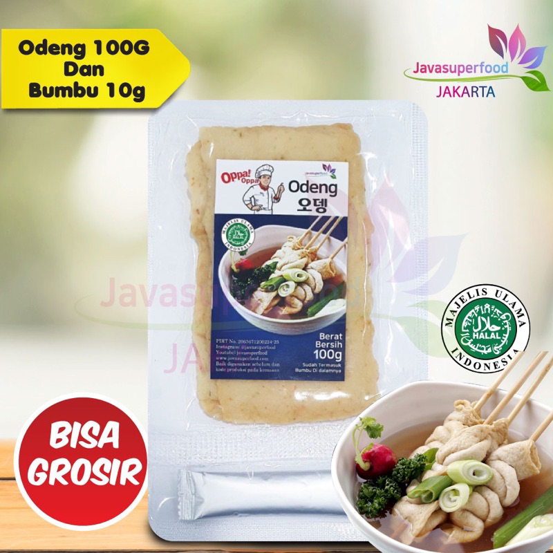 

Java Super Food Oppa!Oppa Odeng Kotak 100Gr(3Lembar) & Bumbu 10Gram