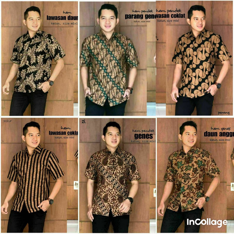 PROMO KEMEJA BATIK LENGAN PENDEK MASA KINI TERMURAH DAN TERBARU