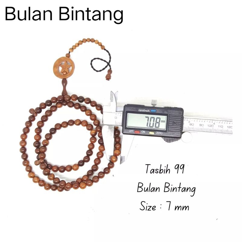 Tasbih Kaokah Koka Kaokah Bulat Bulan Bintang 7ml Original Asli