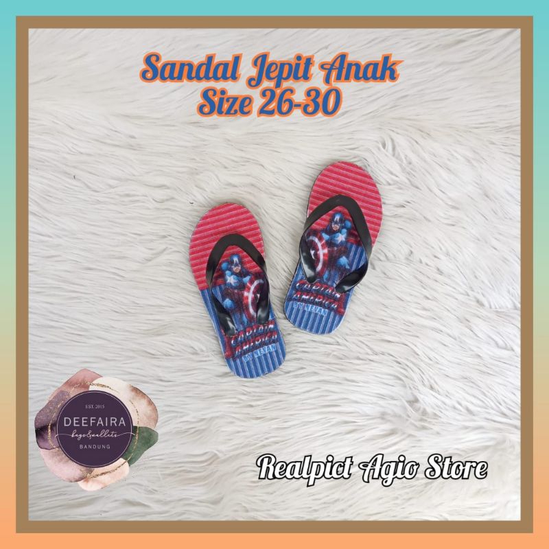 Sandal Jepit Anak Lucu model Laki laki 26-30