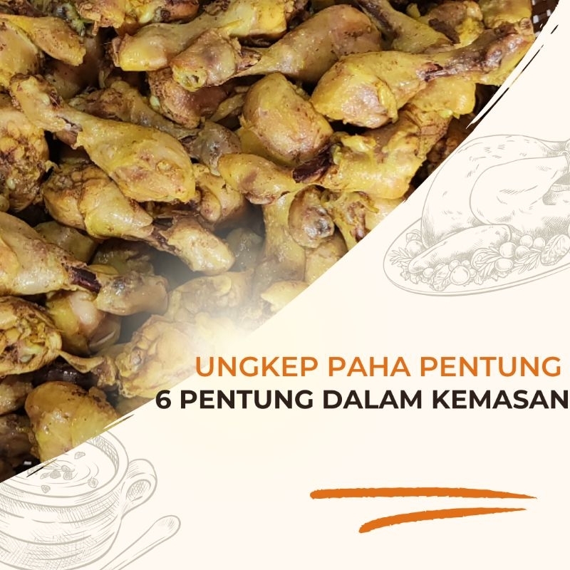 

Paha Ayam Ungkep Paha Pentung Isi 6 Dengan Sambal